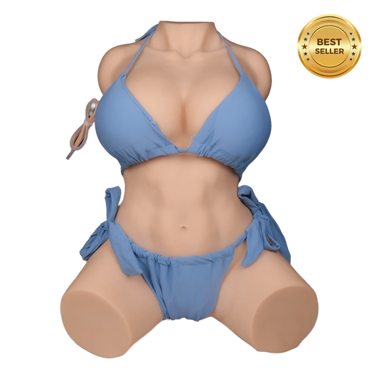 Kim: 38.58LB Life-Size Belle Delphine Sex Doll – BBW-Style Torso with Intense Vibration and Suction