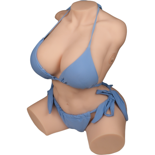 Kim: 38.58LB Life-Size Belle Delphine Sex Doll – BBW-Style Torso with Intense Vibration and Suction