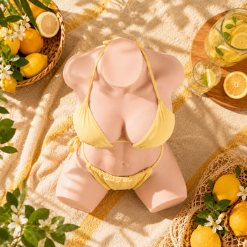 Kim: 38.58LB Life-Size Belle Delphine Sex Doll – BBW-Style Torso with Intense Vibration and Suction