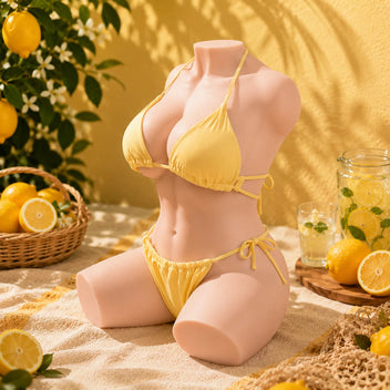 Kim: 38.58LB Life-Size Belle Delphine Sex Doll – BBW-Style Torso with Intense Vibration and Suction