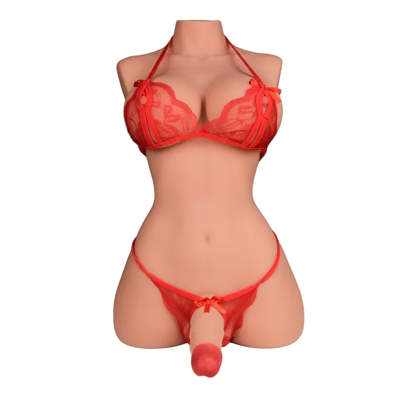 Rose: 21.49LB Futa Sex Doll Torso – Compact & Curvy Shemale Sex Doll for Intense Fantasy Play