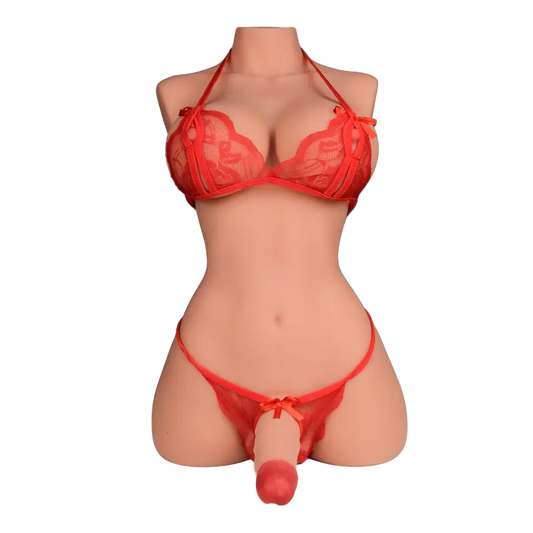 Rose: 21.49LB Futa Sex Doll Torso – Compact & Curvy Shemale Sex Doll for Intense Fantasy Play