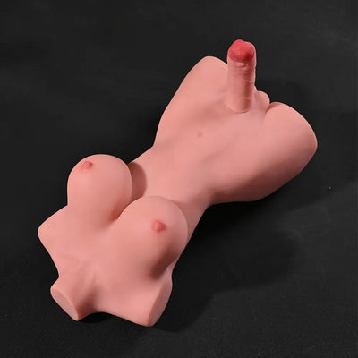 Rose: 21.49LB Futa Sex Doll Torso – Compact & Curvy Shemale Sex Doll for Intense Fantasy Play