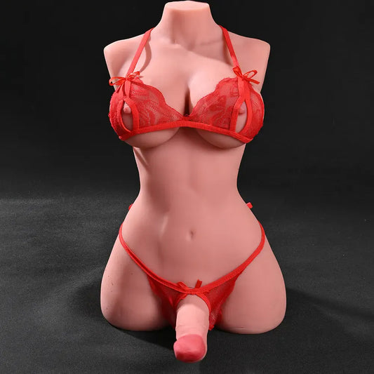 Rose: 21.49LB Futa Sex Doll Torso – Compact & Curvy Shemale Sex Doll for Intense Fantasy Play