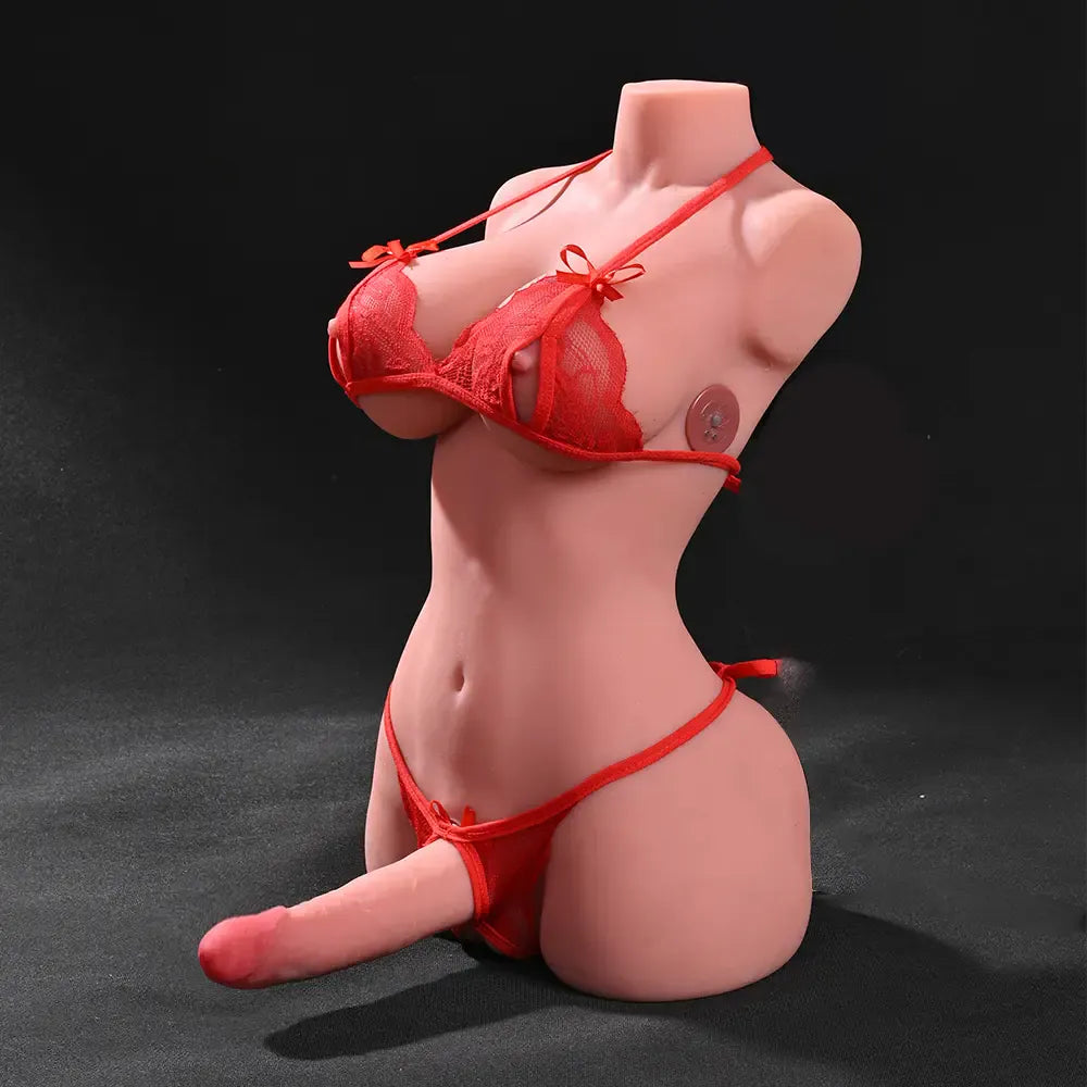 Rose: 21.49LB Futa Sex Doll Torso – Compact & Curvy Shemale Sex Doll for Intense Fantasy Play