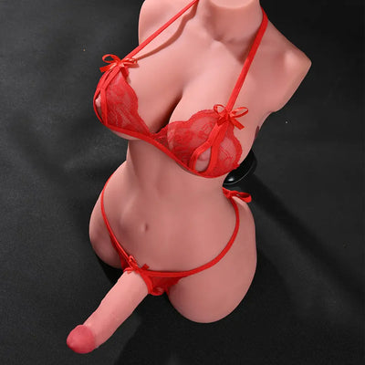 Rose: 21.49LB Futa Sex Doll Torso – Compact & Curvy Shemale Sex Doll for Intense Fantasy Play