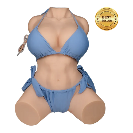 Kim: 38.58LB Life-Size Belle Delphine Sex Doll – BBW-Style Torso with Intense Vibration and Suction