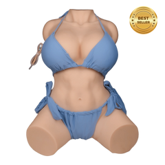 Kim: 38.58LB Life-Size Belle Delphine Sex Doll – BBW-Style Torso with Intense Vibration and Suction