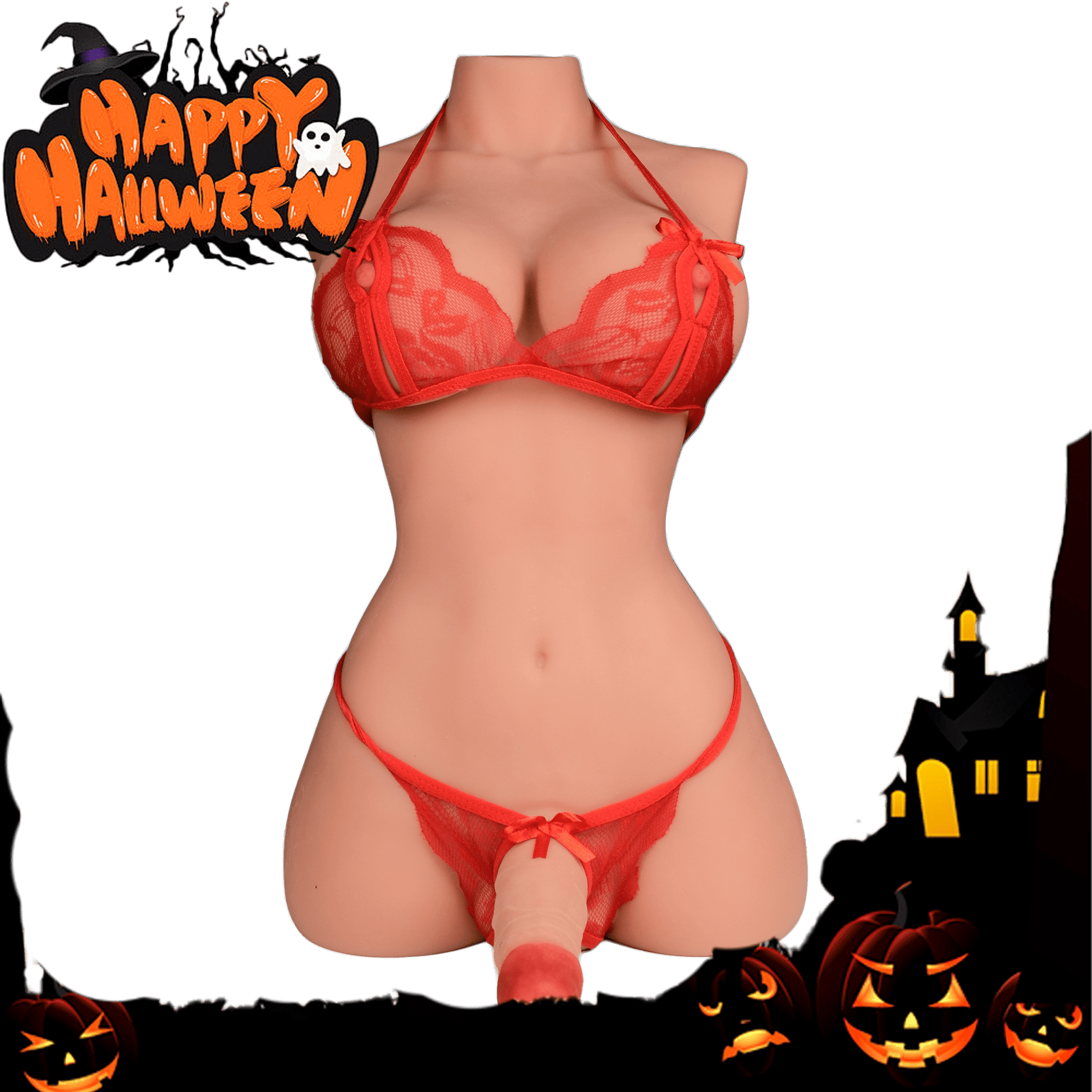 Rose: 21.49LB Futa Sex Doll Torso – Compact & Curvy Shemale Sex Doll for Intense Fantasy Play