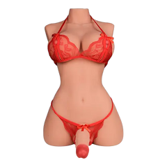 Rose: 21.49LB Futa Sex Doll Torso – Compact & Curvy Shemale Sex Doll for Intense Fantasy Play