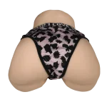 Evolova oral sex doll in leopard print lingerie showcasing big ass and seductive body design.